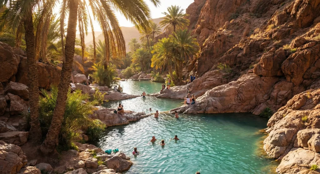 Paradise Valley swimming pools near Agadir Morocco accessible by rental car