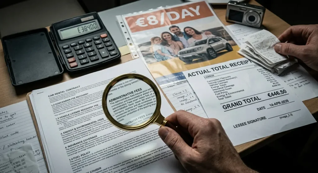 Budget car rental Agadir under 10 euro per day hidden costs investigation