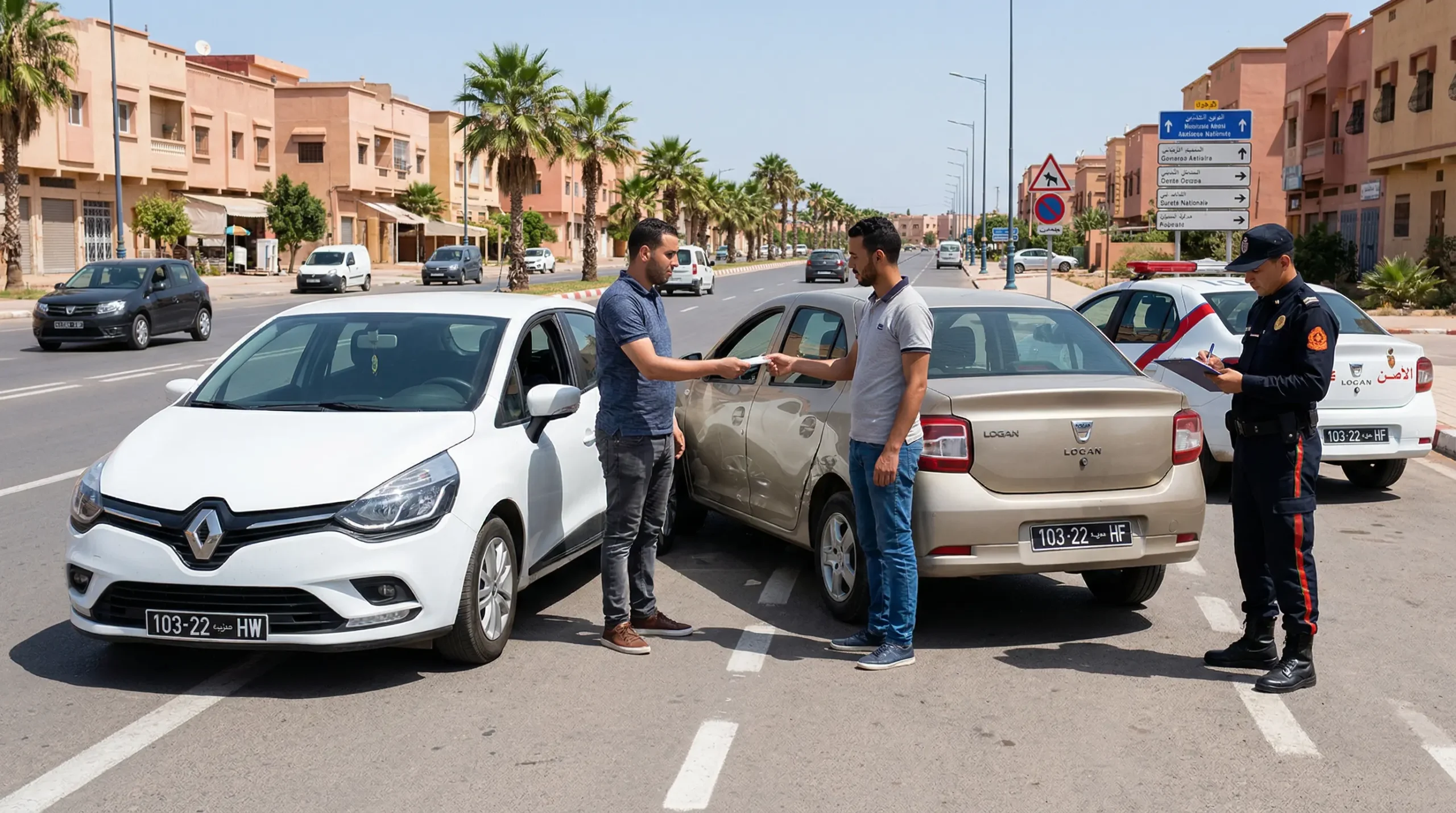 Morocco car rental accident protocol emergency response procedure documentation