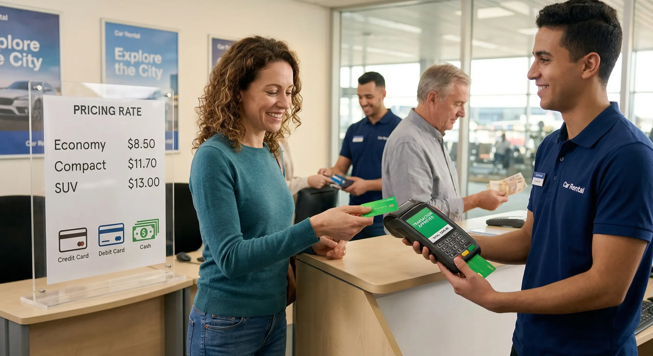 Cheap car rental Agadir no credit card debit card cash payment accepted